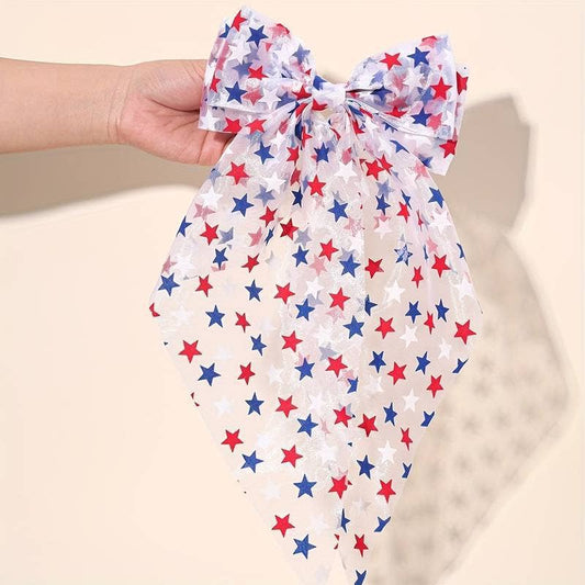 Ribbon Bow Hair Barrette