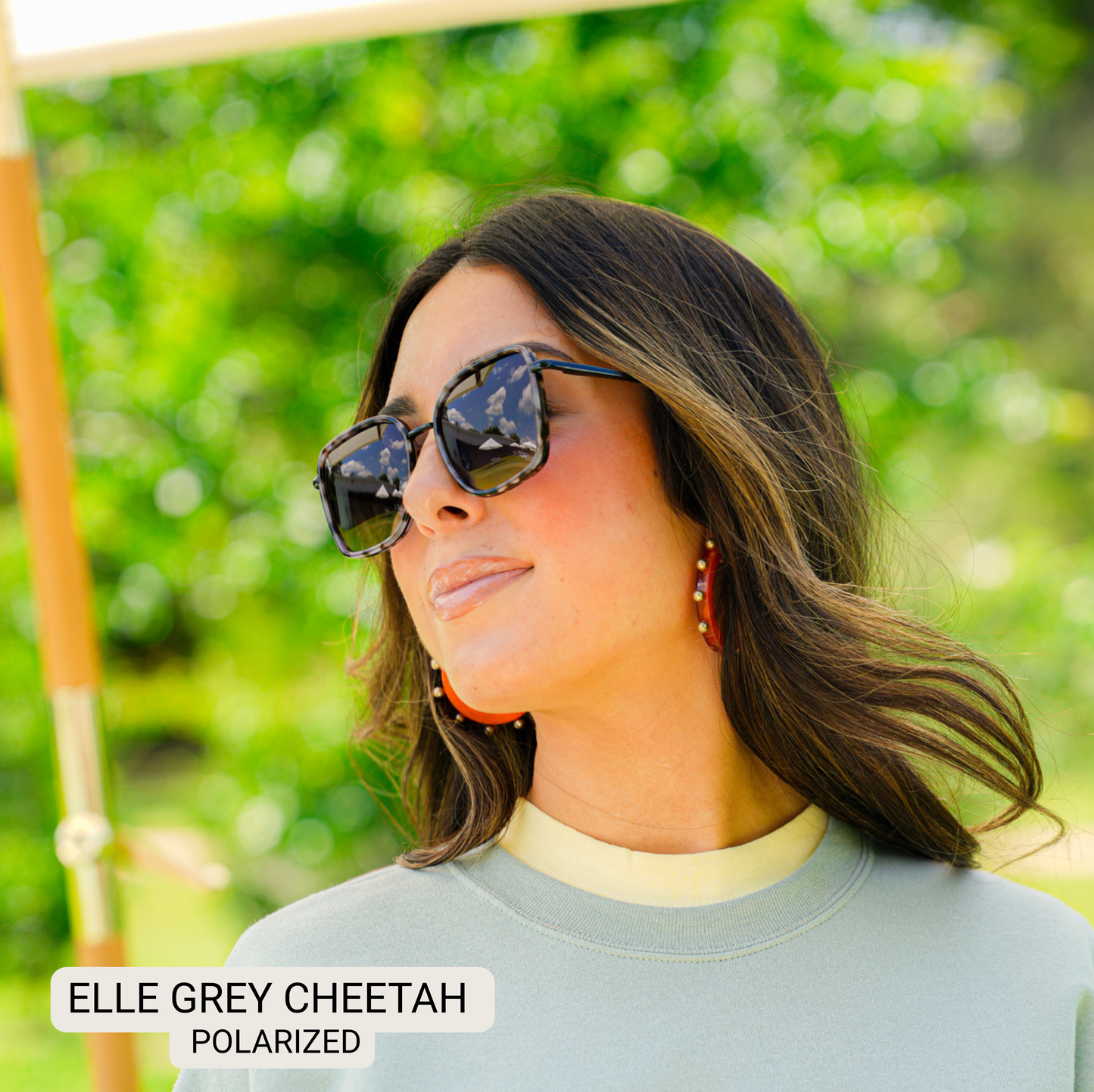 ELLE - Women's Polarized Oversized Sunglasses