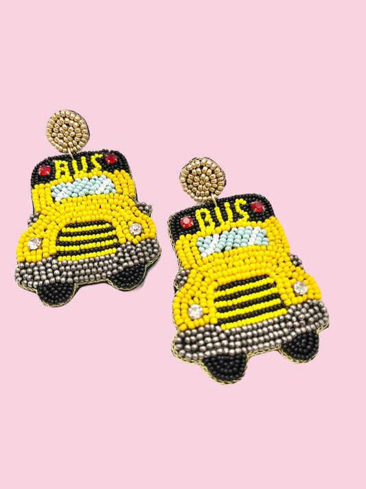 School Bus Earrings