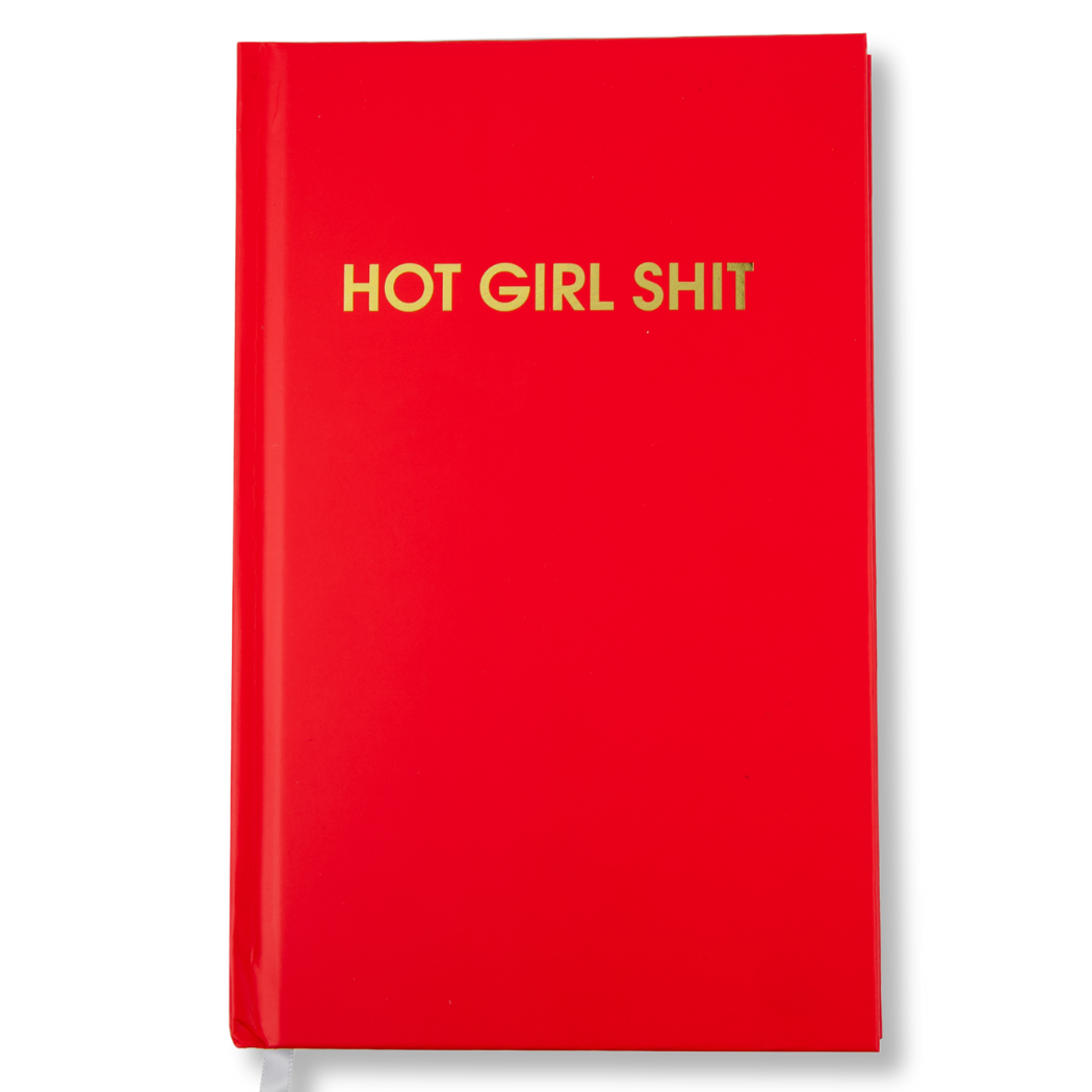 Hot Girl Shit Hardcover Daily Journal Red Hot