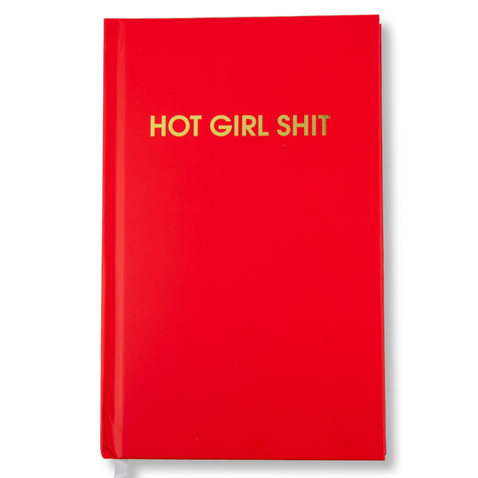 Hot Girl Shit Hardcover Daily Journal Red Hot