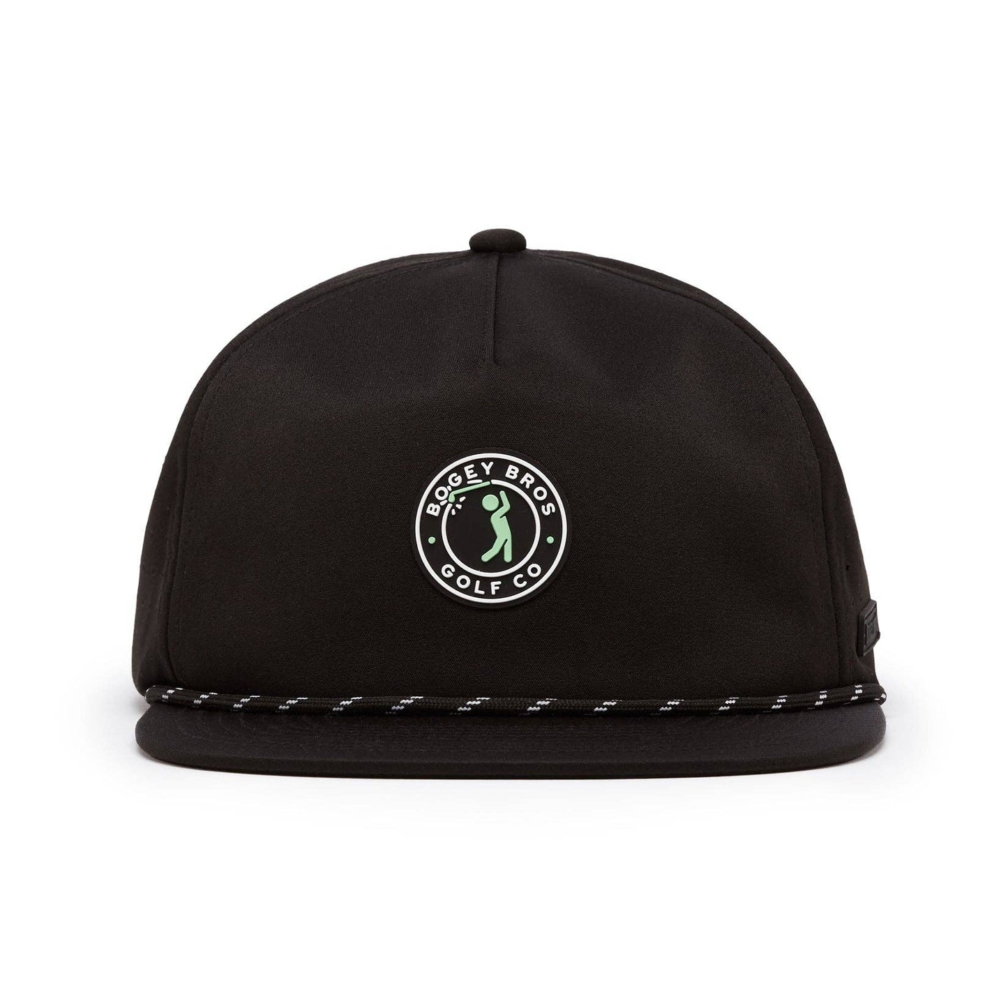 Bogeyman Stamp Black - Unstructured Flat Bill Hat - Snapback