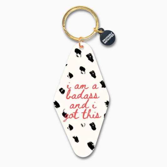 I Am A Badass - Printed Keychain