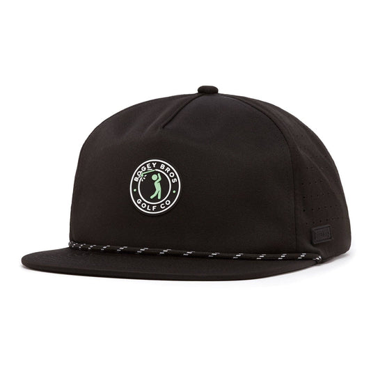 Bogeyman Stamp Black - Unstructured Flat Bill Hat - Snapback