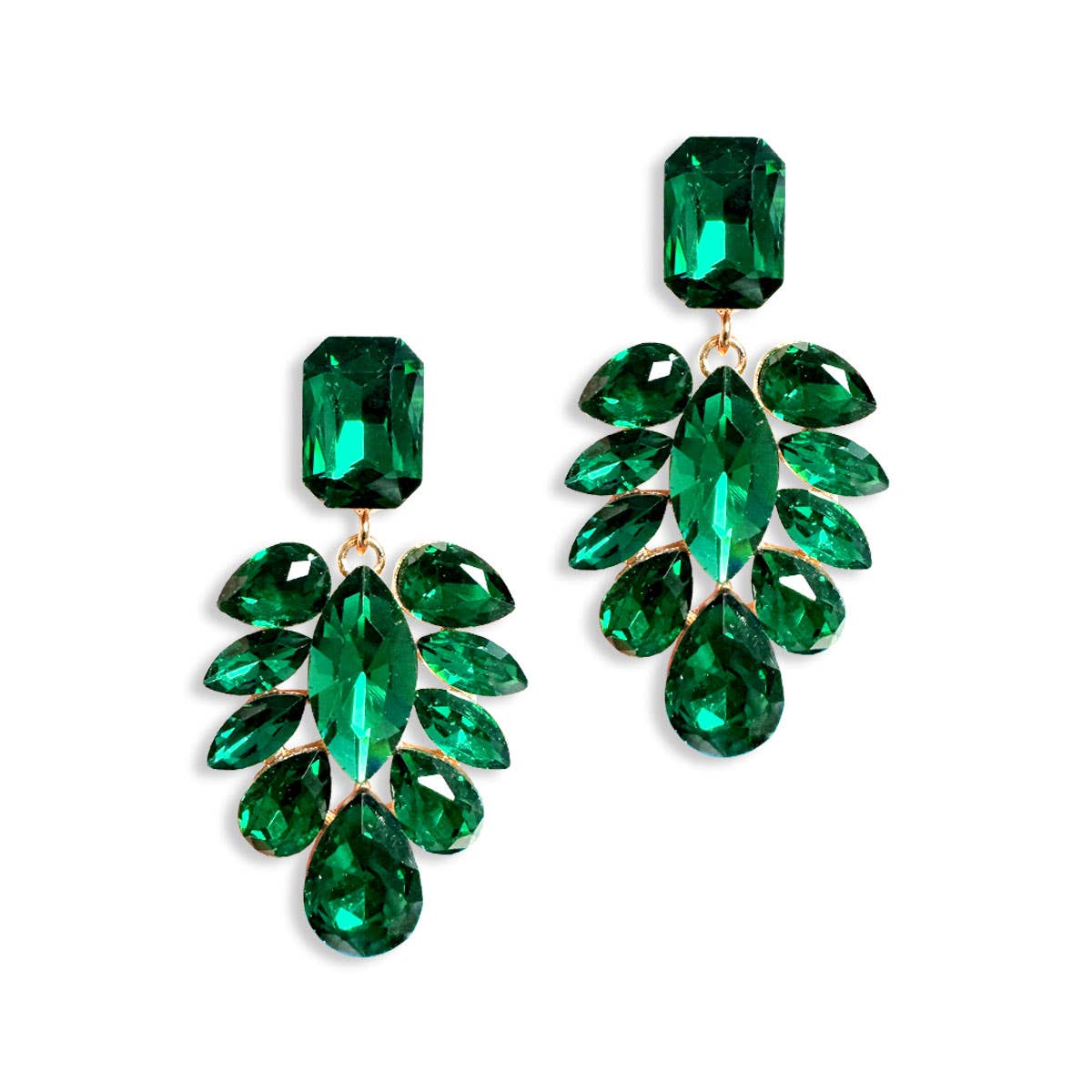 Green Showstopper Earrings