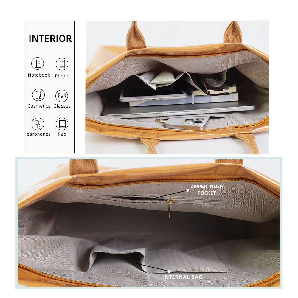 Zip Letter Crossbody TOTE BAG