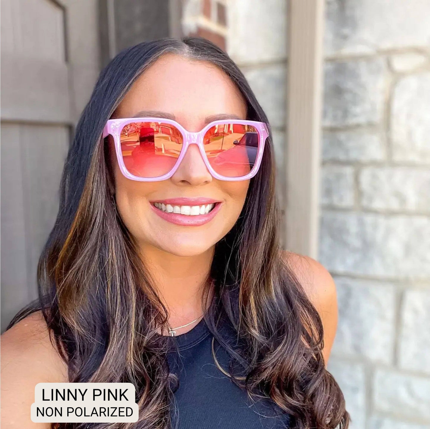 LINNY - Women's Oversized Horn Frame Sunglasses