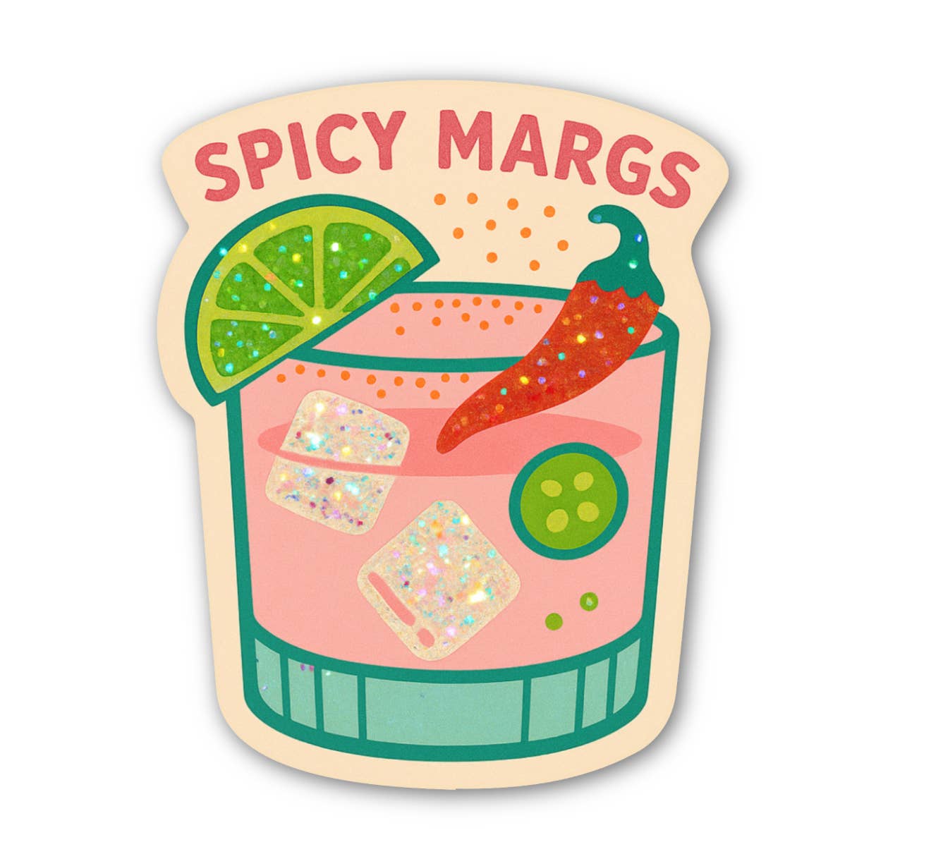 Spicy Margs Sticker – Cute Margarita Sticker
