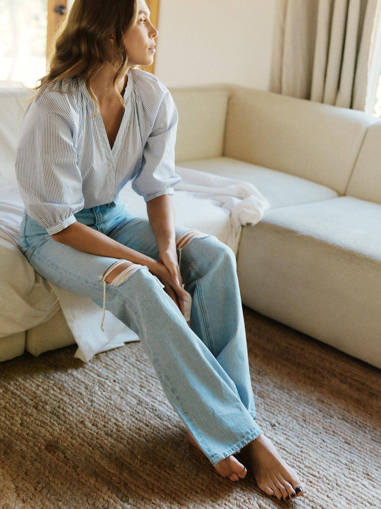 Leslie Full Length Flare Jeans
