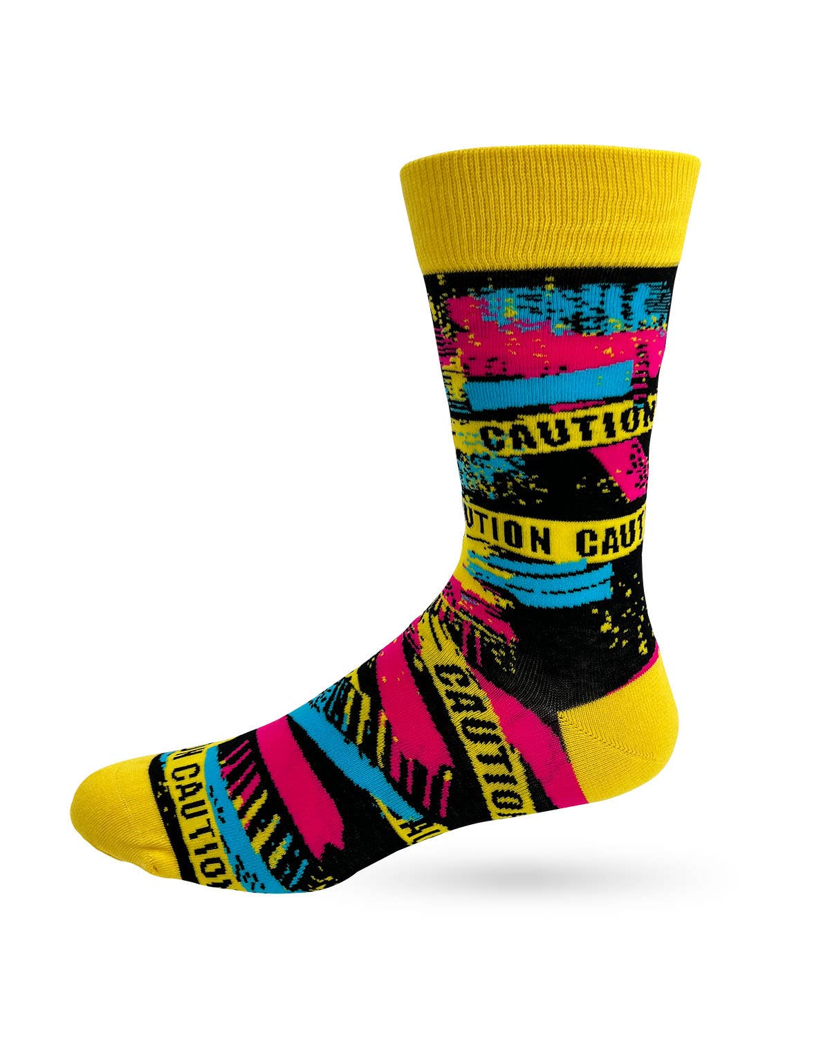 Caution I Have No Filter Men's Novelty Crew Socks