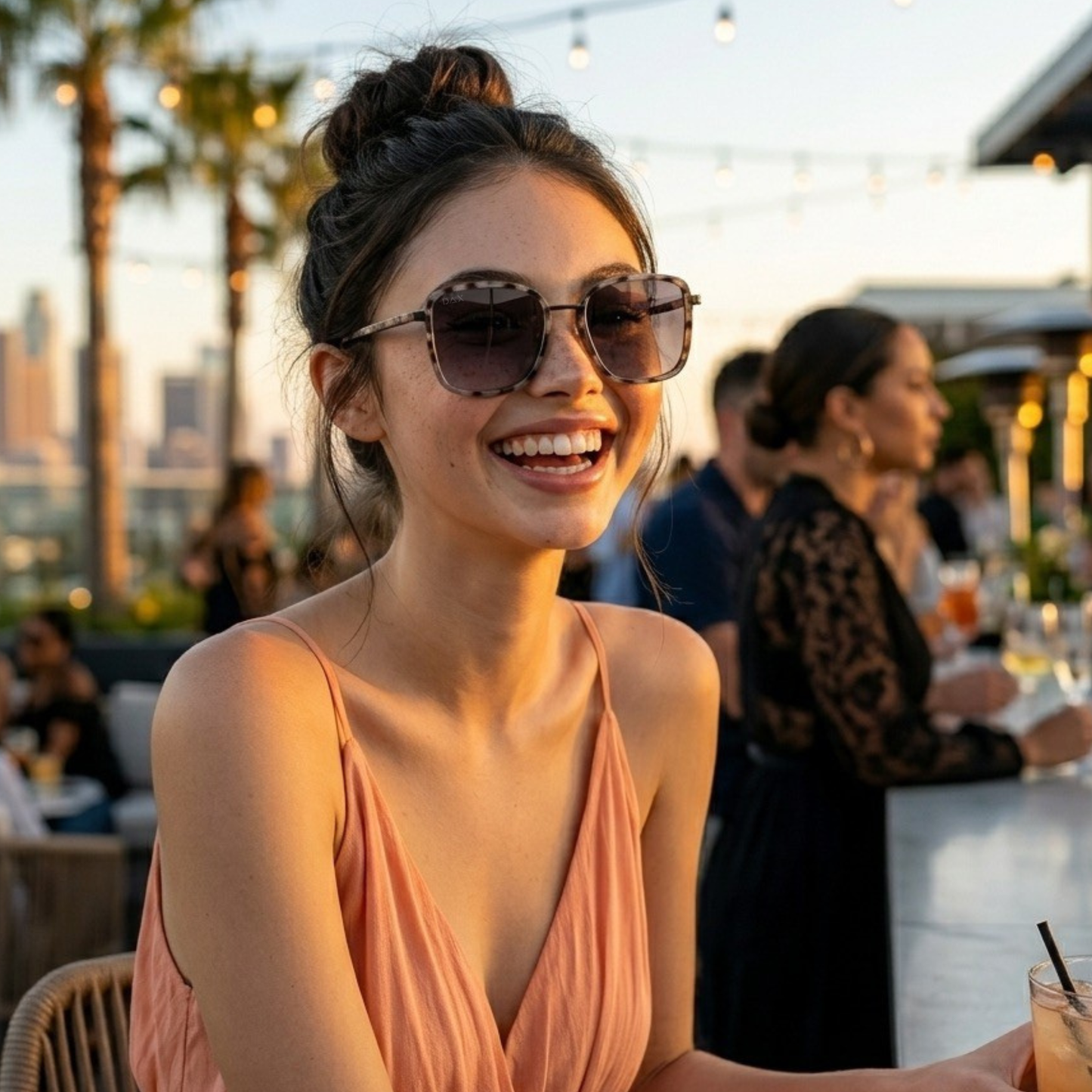 ELLE - Women's Polarized Oversized Sunglasses