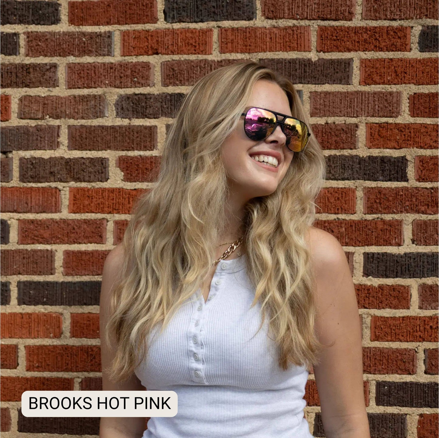 BROOKS - Unisex Large Polarized Aviator Sunglasses