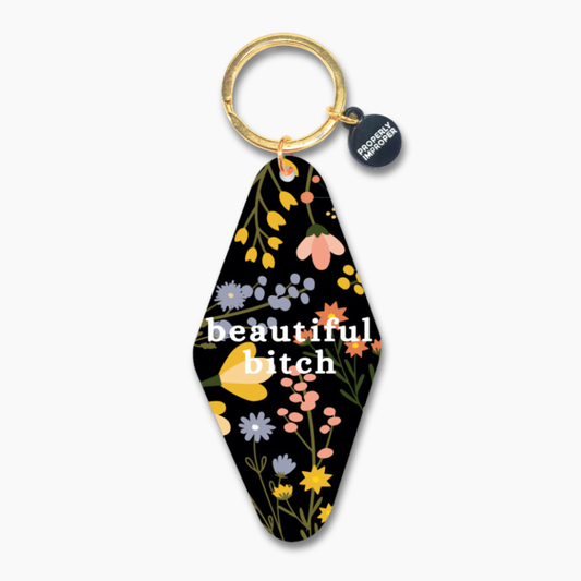Printed Keychain "Beautiful Bitch"