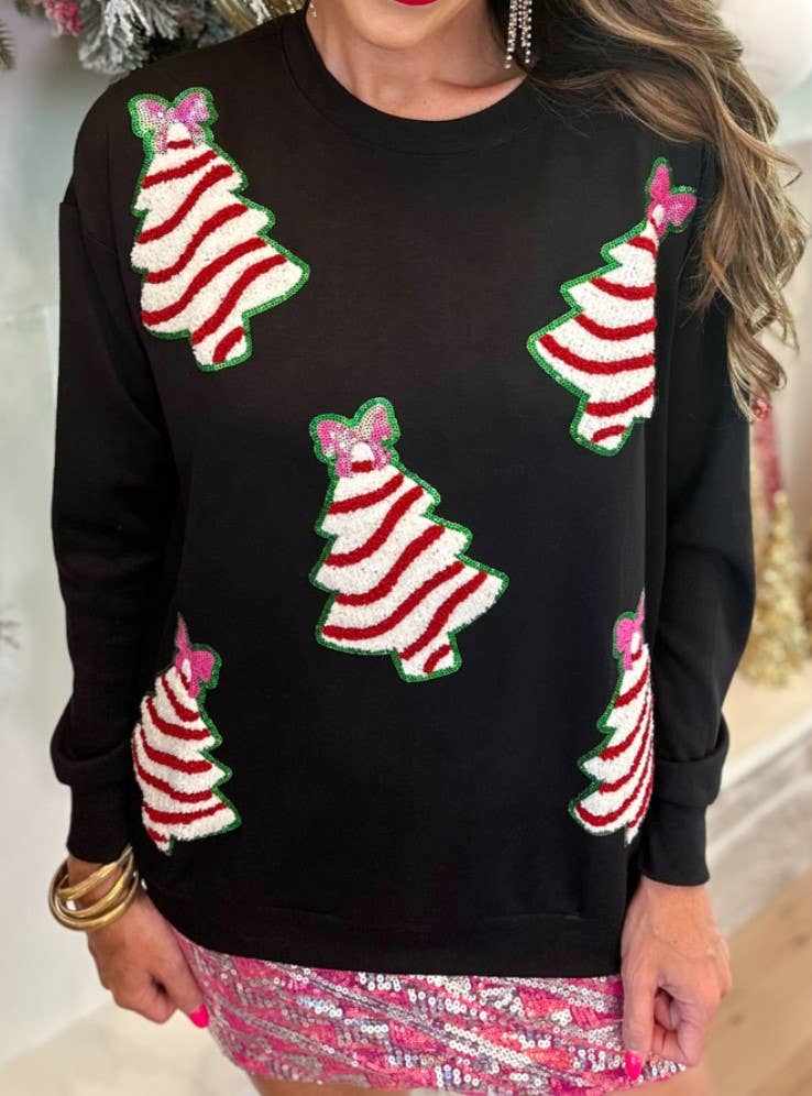 Christmas Tree Sequined Sweatshirt
