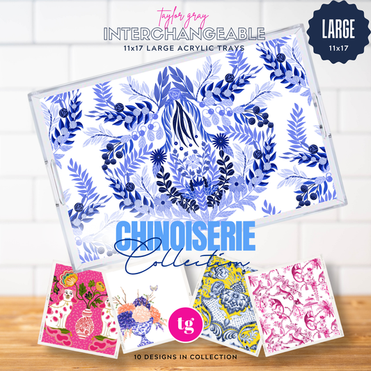 11 x 17 CHINOISERIE Insert Set of 10