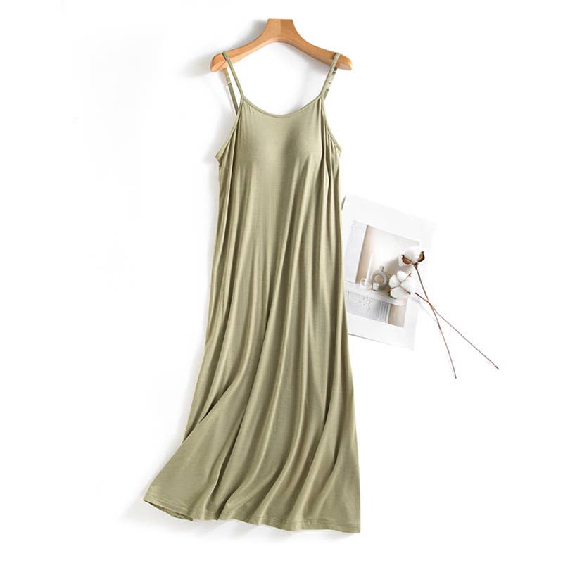 Built-In Bra Strappy Dress