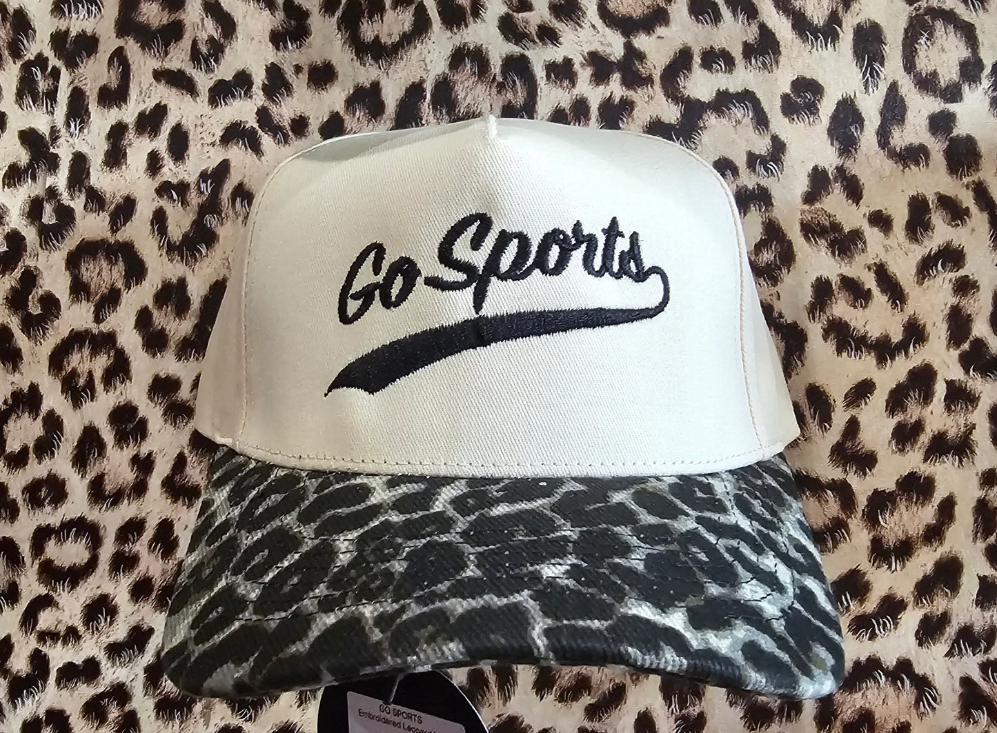Go Sports Embroidered Leopard Hat