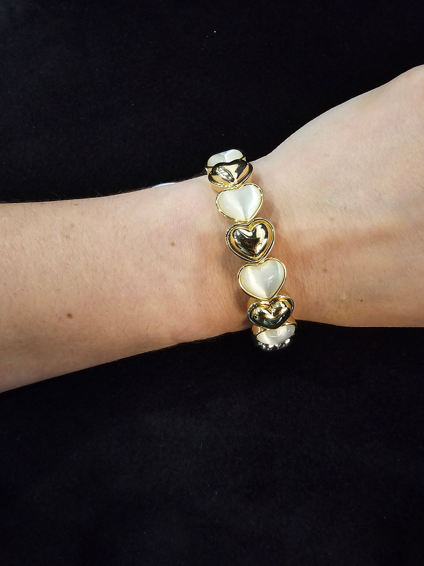 Pardi Pearl Heart Bracelet